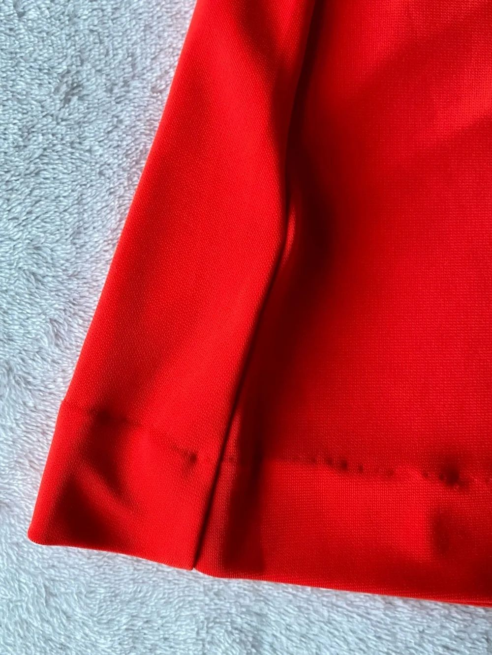 Ann Taylor Twist Front Jersey Dress Crimson Orange sz XL - Picture 8 of 15